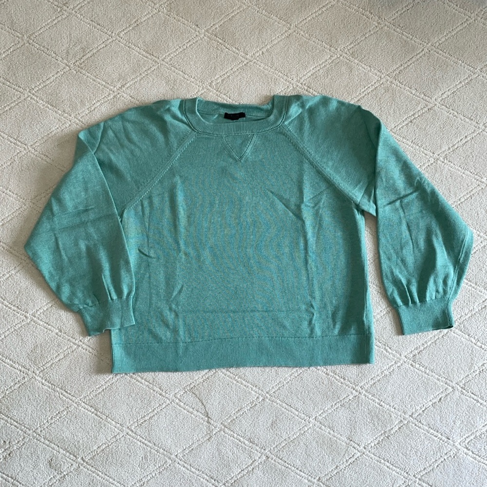 J.Crew Mint Green Cashmere-Cotton sweater